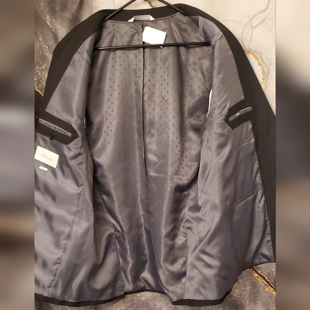 Perry Ellis Charcoal Men's Suit Jacket - Picture 10 of 15